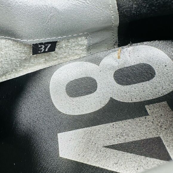 P448 Womens Black Leopard Print Lace Up Low Top You Can Surf Later Sneakers 37-6 - Picture 8 of 8